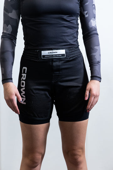 Crown Grappling All Black Shorts