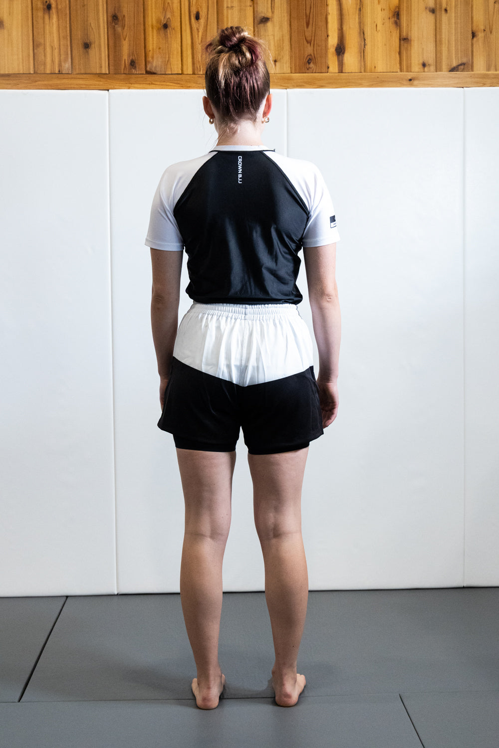 Crown Grappling-RG black body, white sleeves, SS