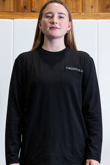 Crown BJJ LS Black 24'