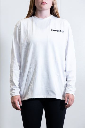 Crown BJJ LS White 24'